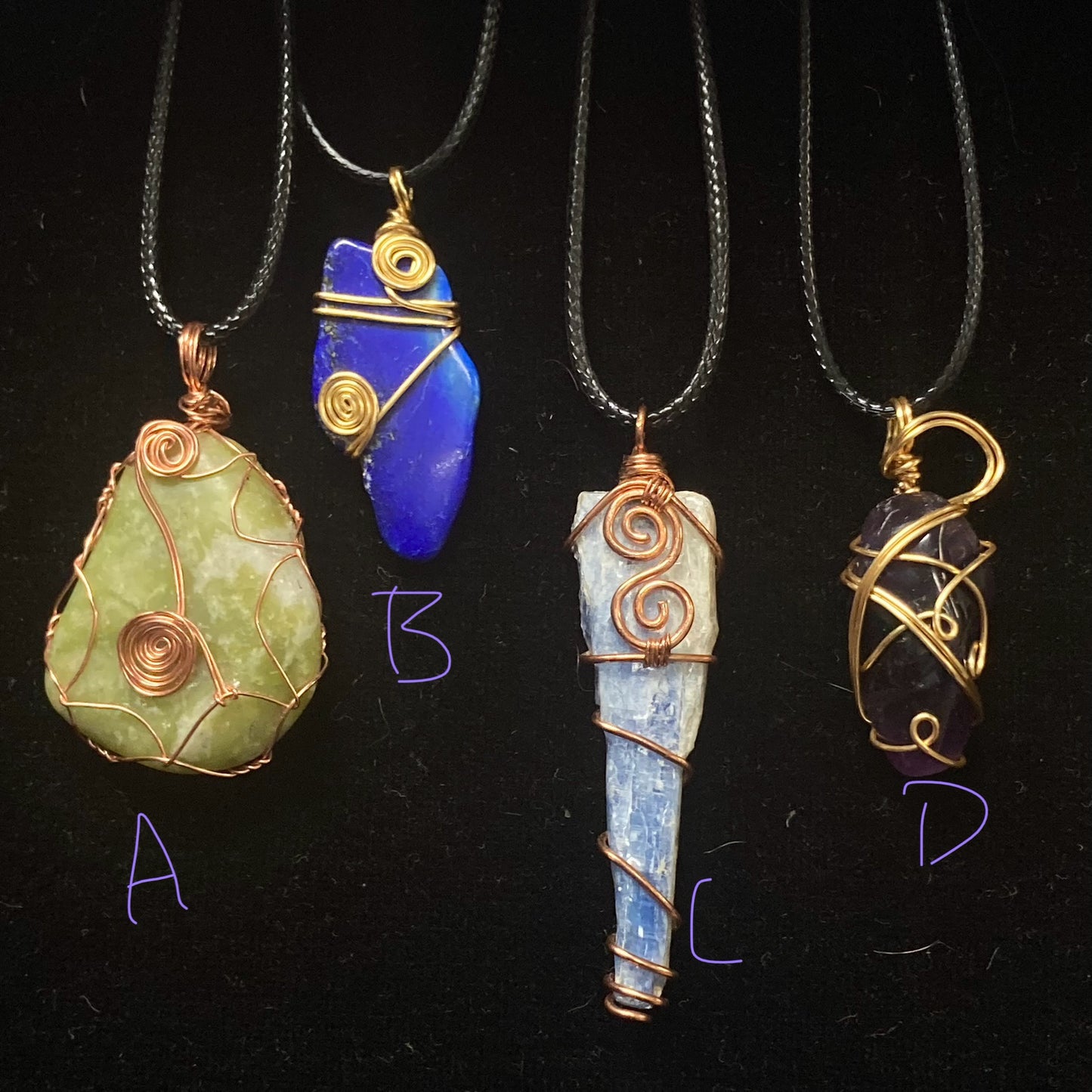 Wrapped Pendants