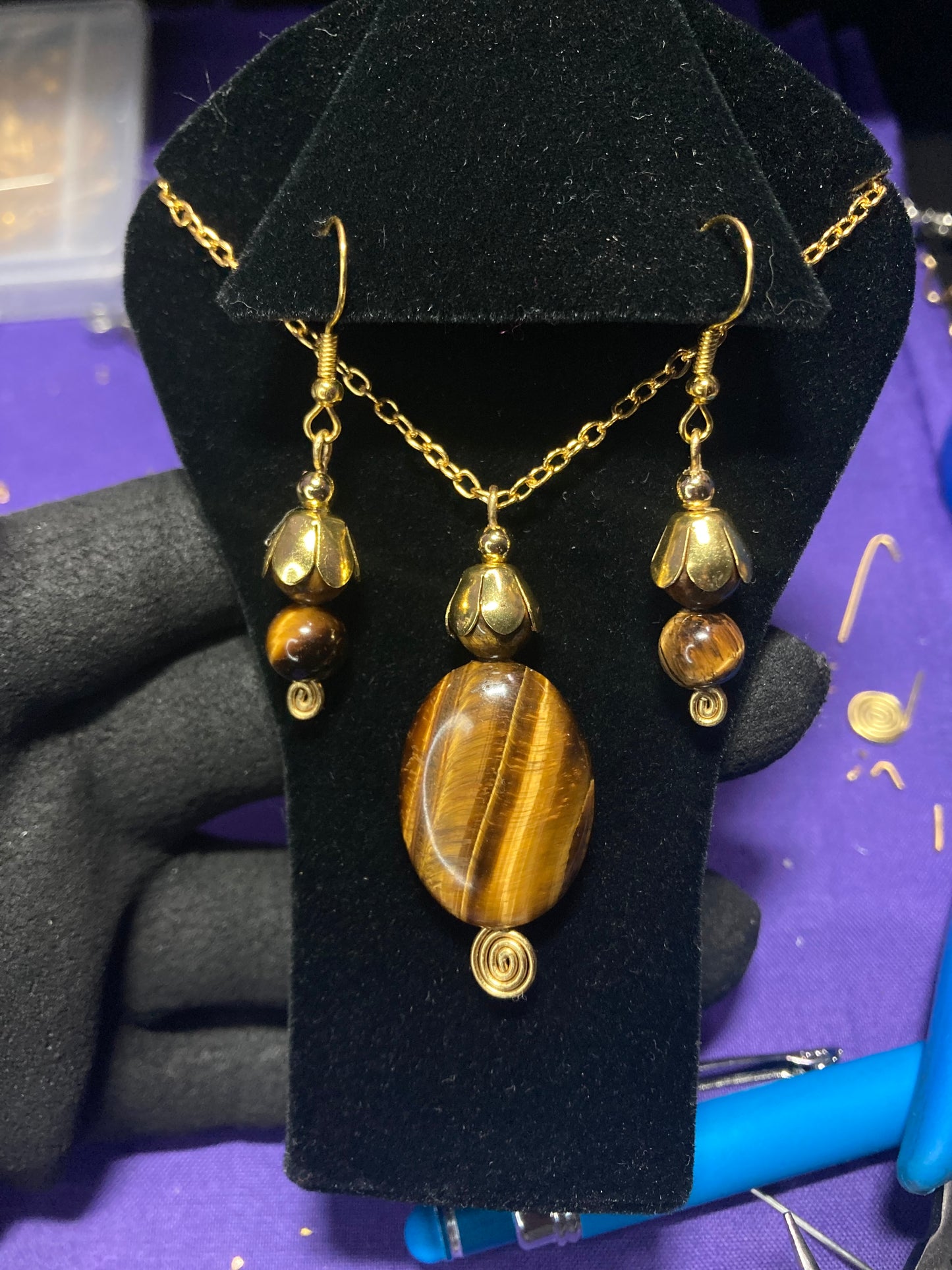 Tiger’s Eye Cap Set