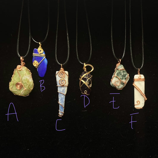 Wrapped Pendants