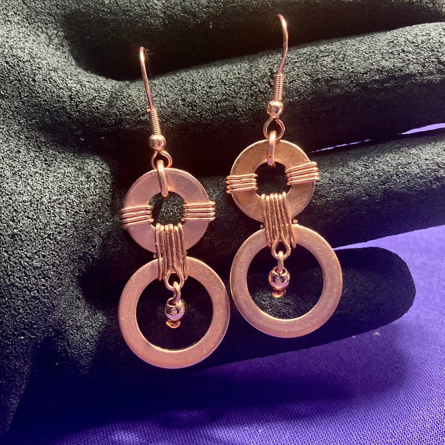 Washer Weave Earrings