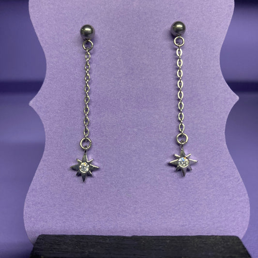 Drop Star Earrings