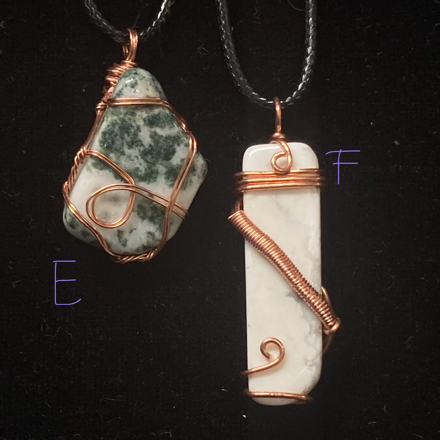 Wrapped Pendants