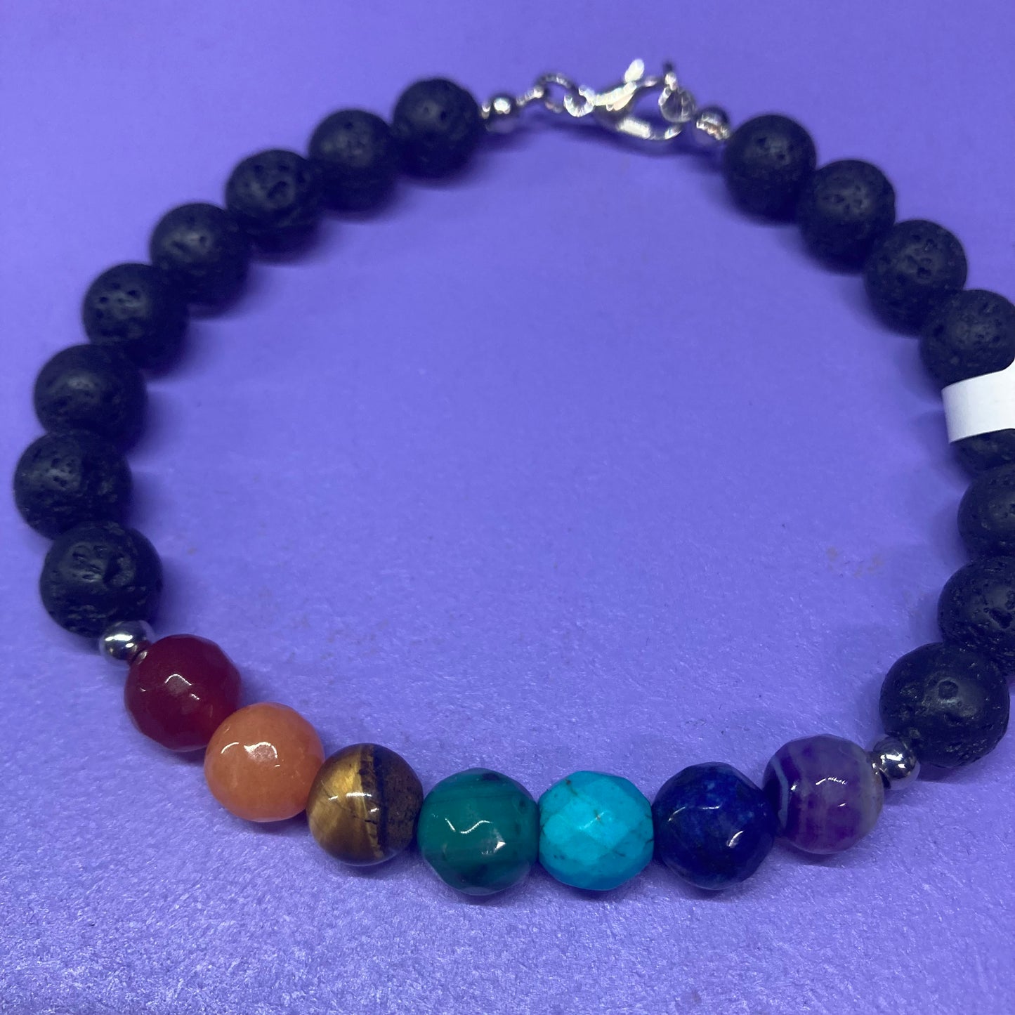 Chakra Lava Bracelet