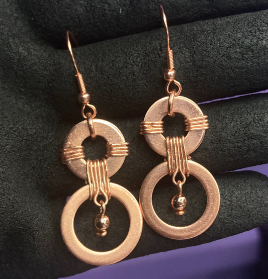 Washer Weave Earrings