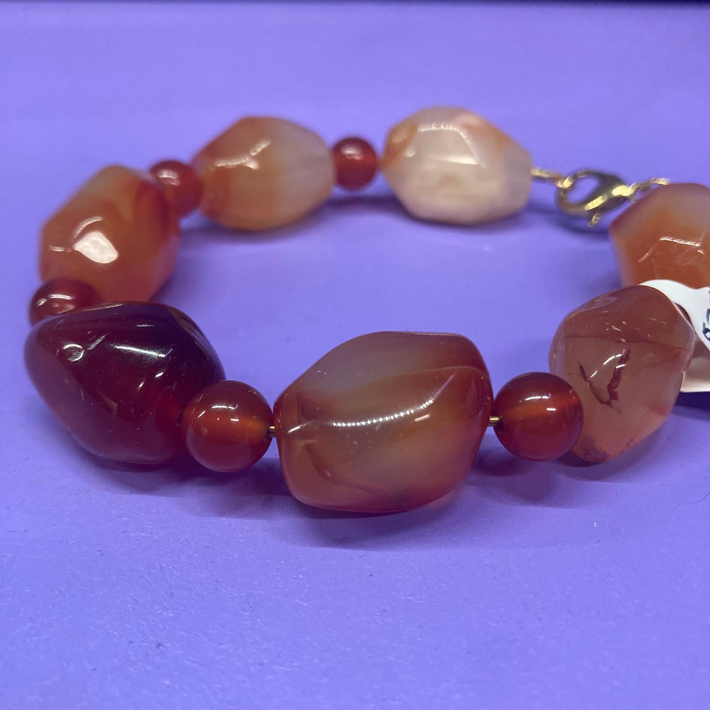 Carnelian Nugget Bracelet