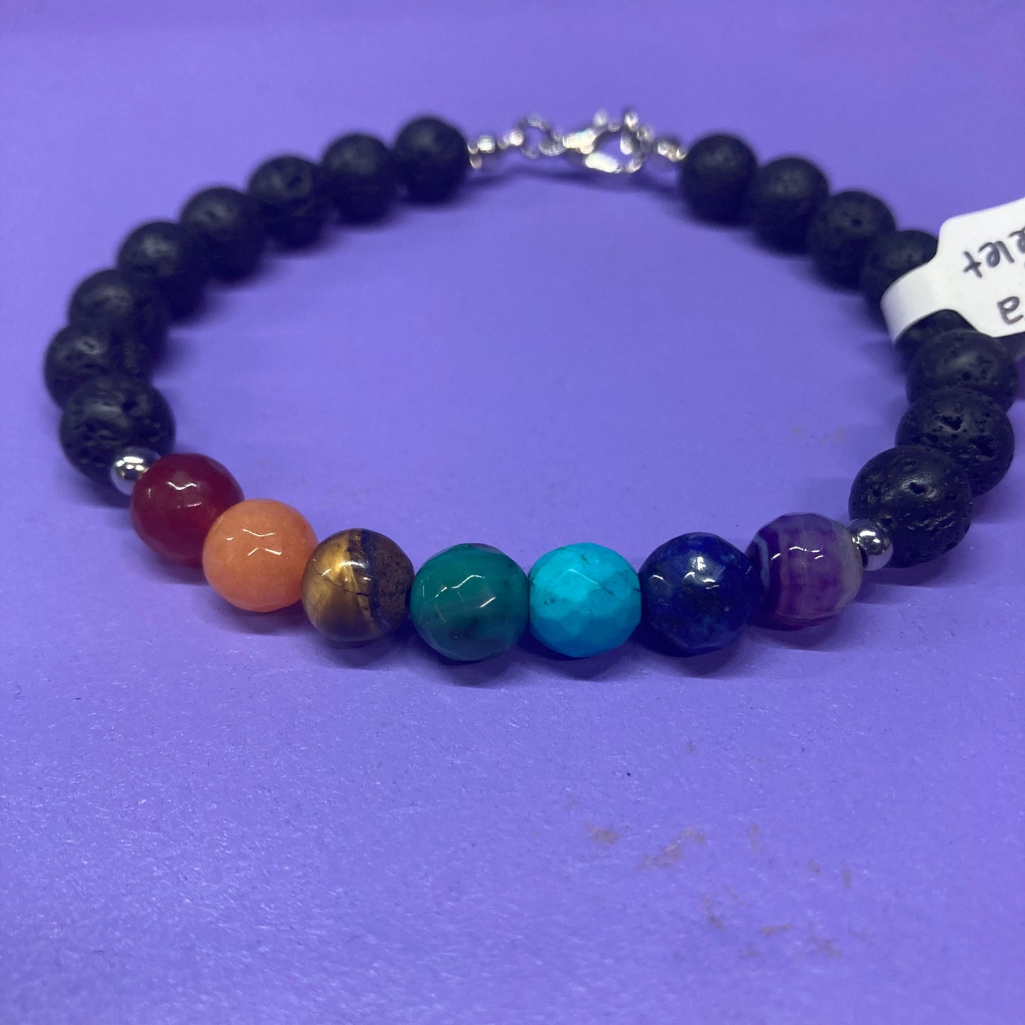 Chakra Lava Bracelet