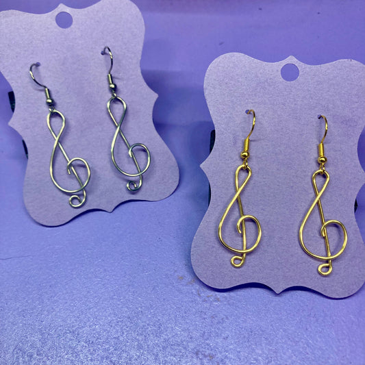 Treble Clef Earrings