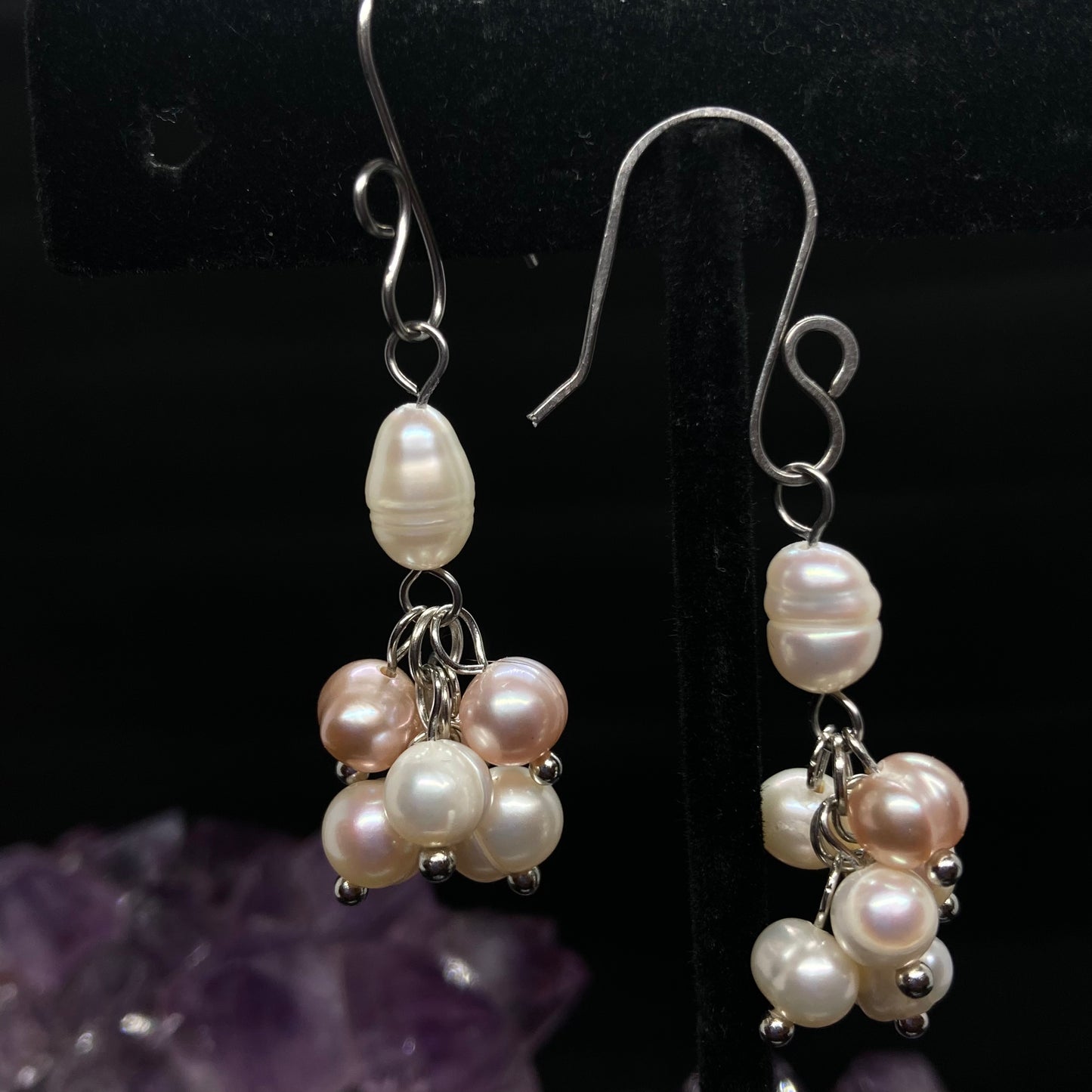 Pearl Cluster Earrings