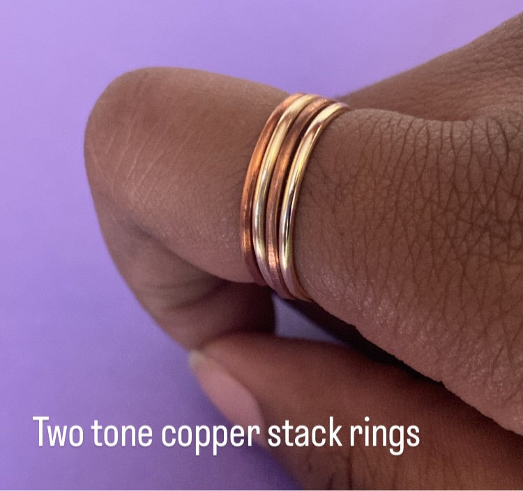 Copper Stack Rings