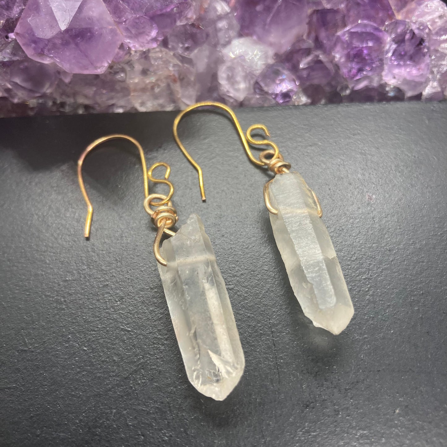 Quartz Point Earrings