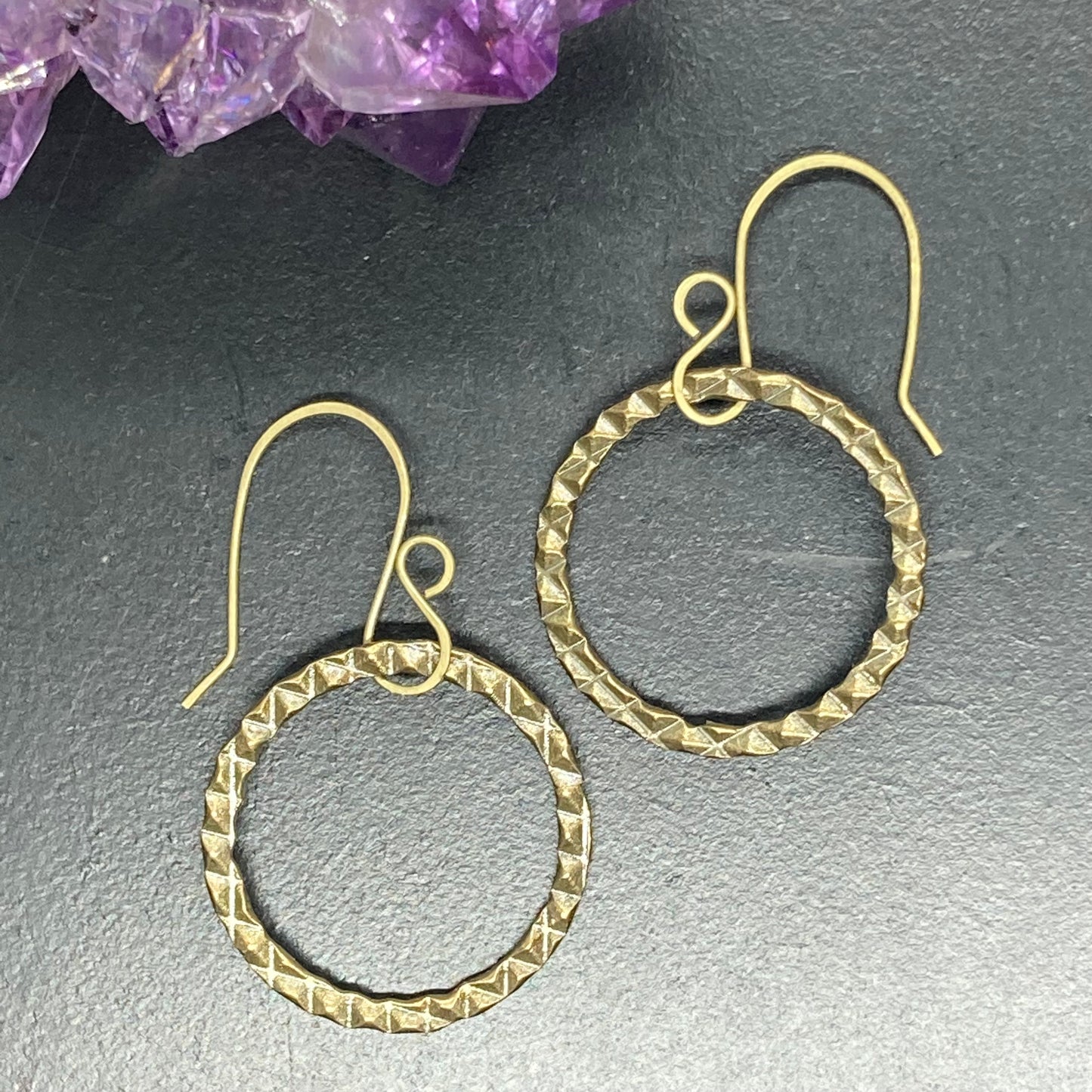 Textured O Hoops