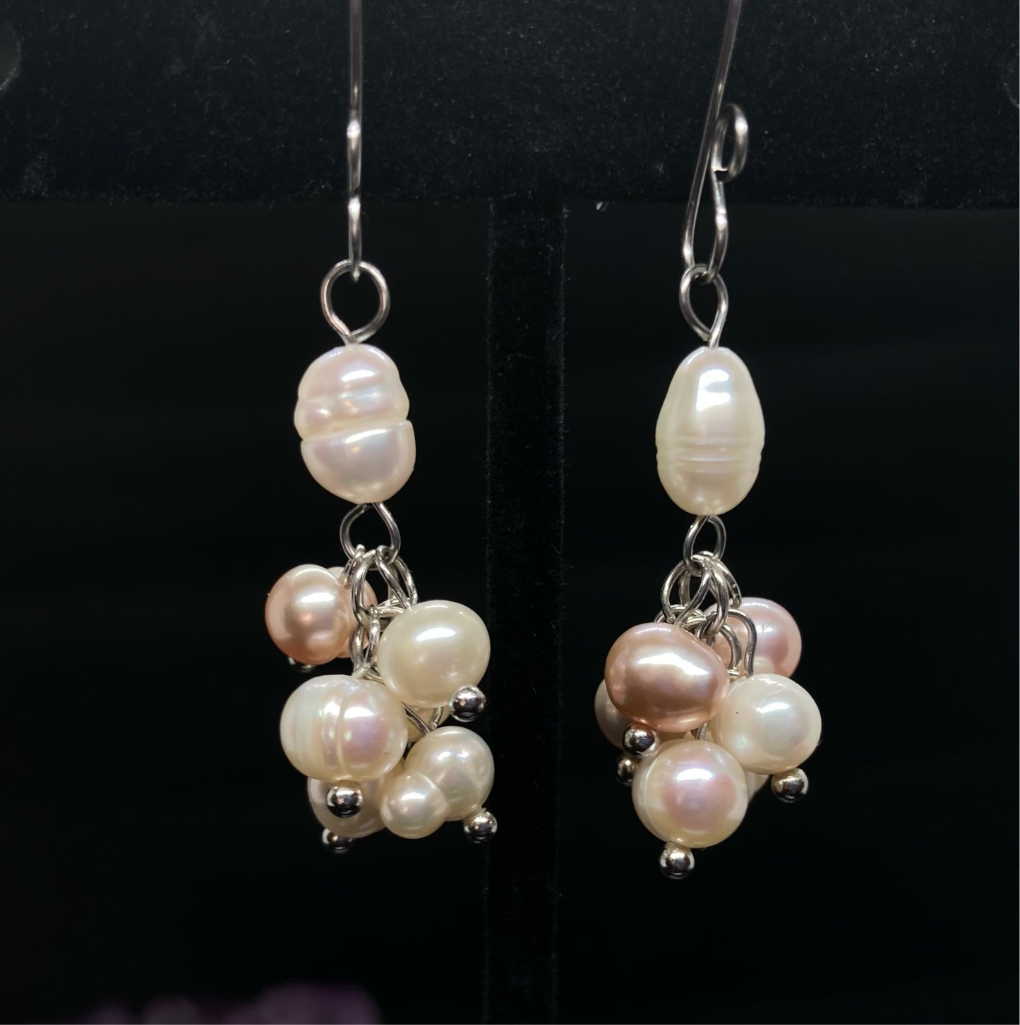 Pearl Cluster Earrings