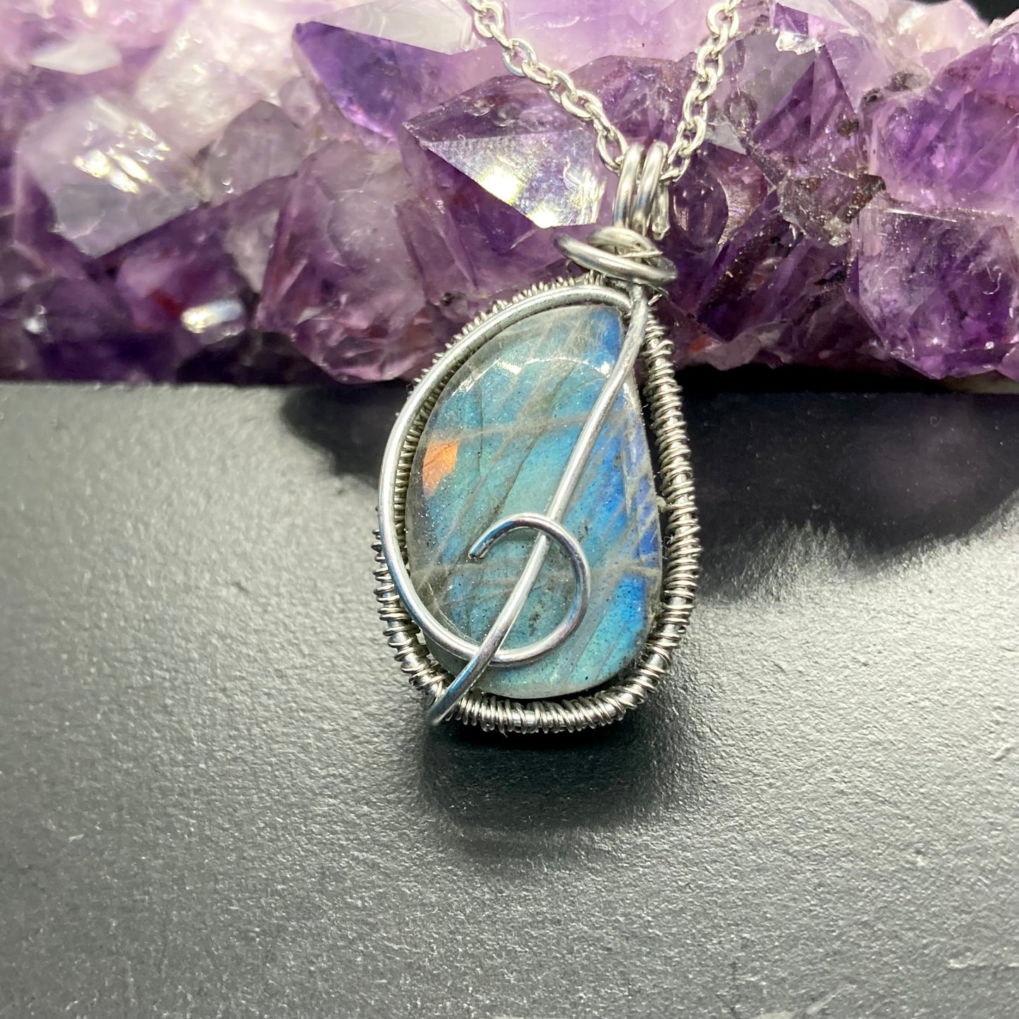 Labradorite Wrap Pendant