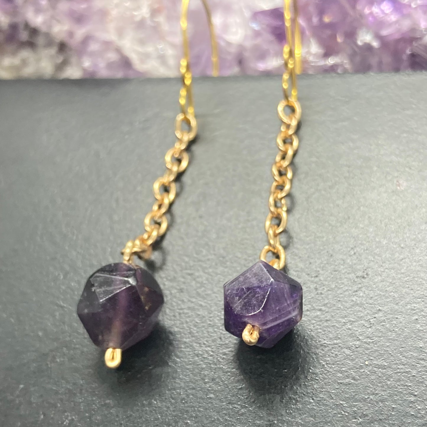 Amethyst Drop Earrings