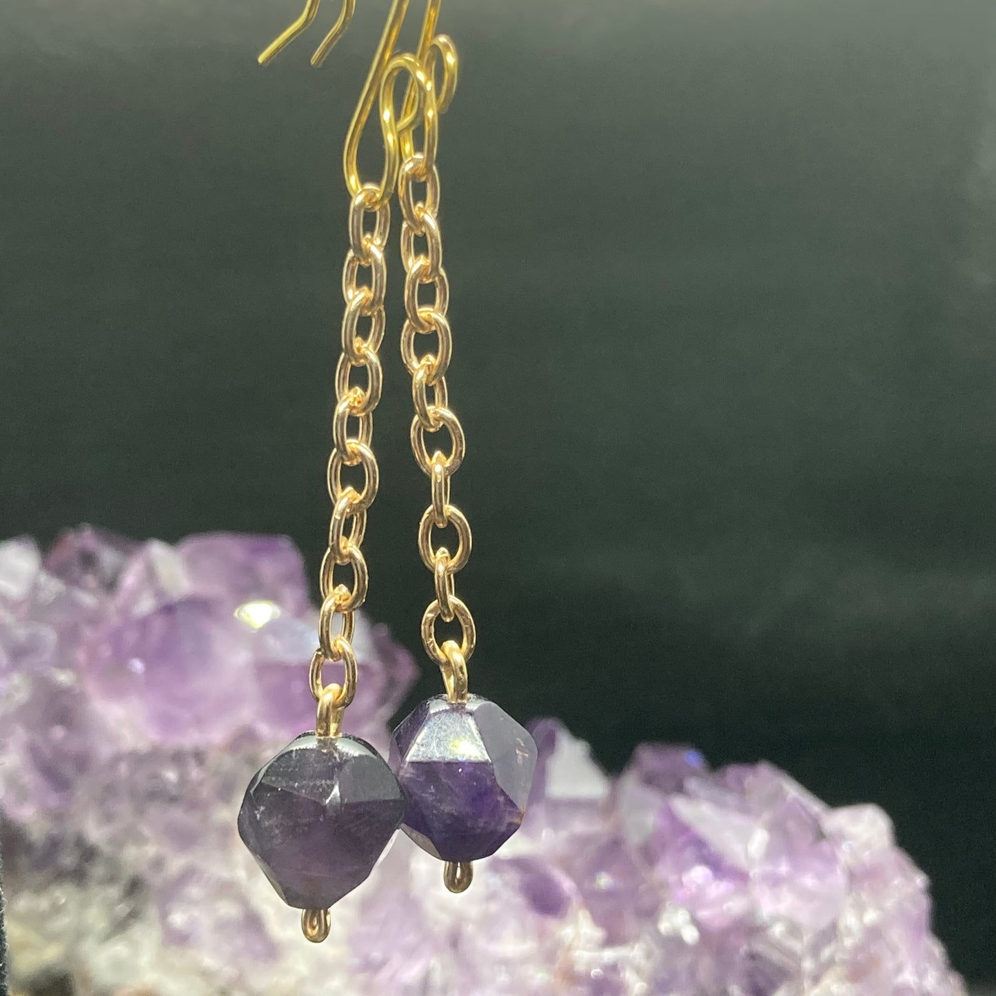 Amethyst Drop Earrings