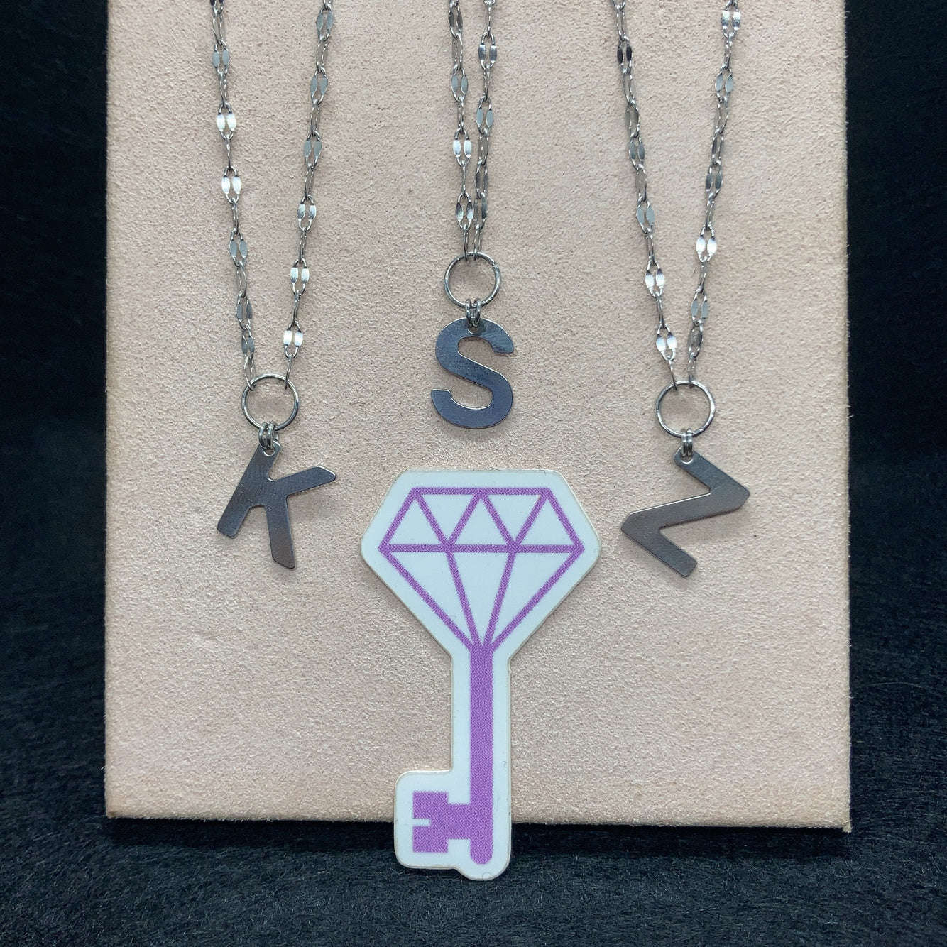 Flat Link Initial Necklace