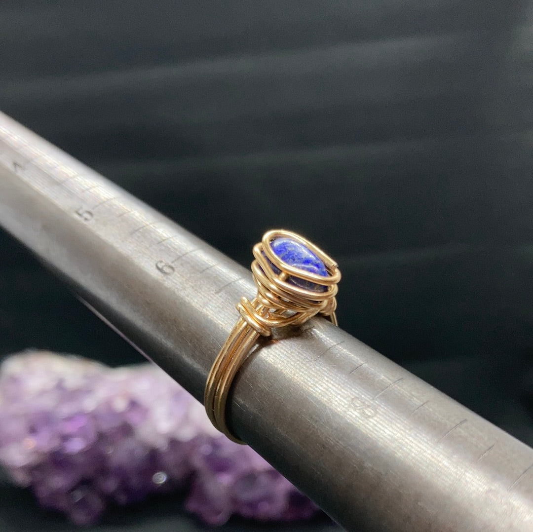 Lapis Bezel Rings