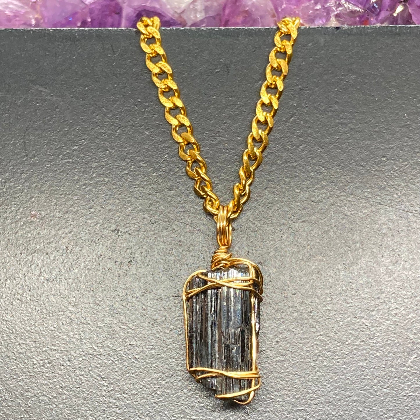 Tourmaline Wrap Pendant