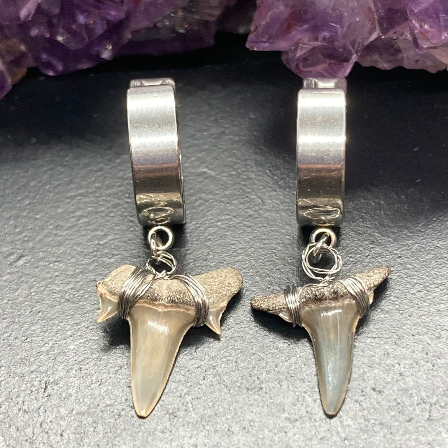 Megaladon Huggie Earrings