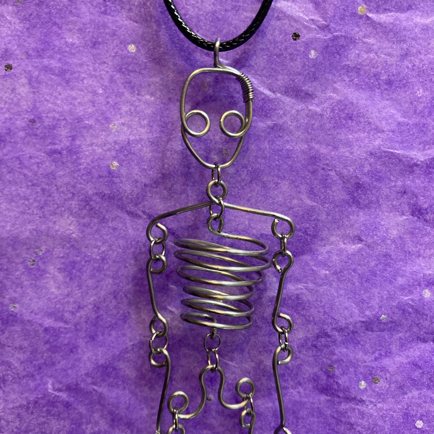 Dancing Skeleton Necklace