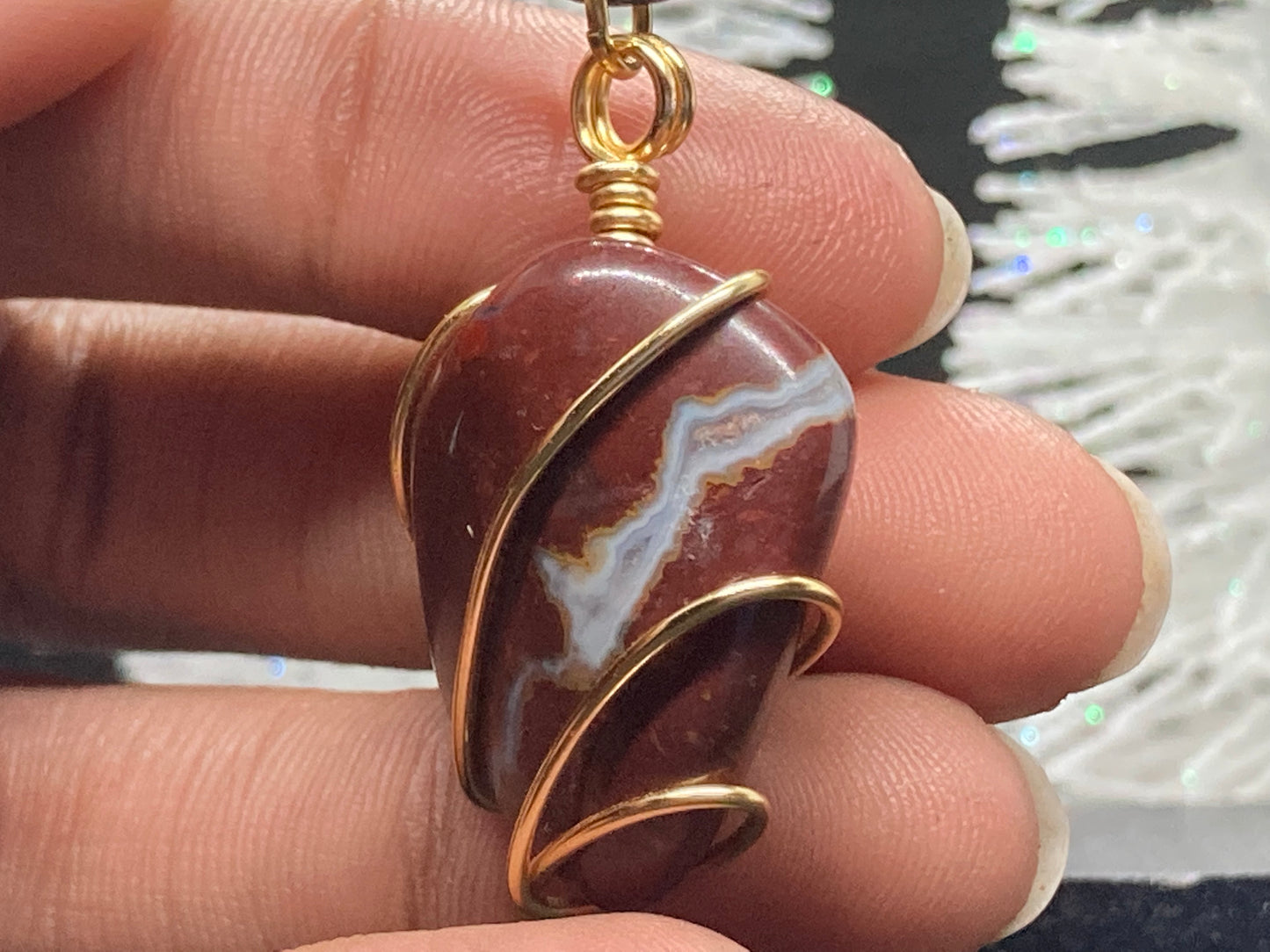 River Red Jasper Pendant