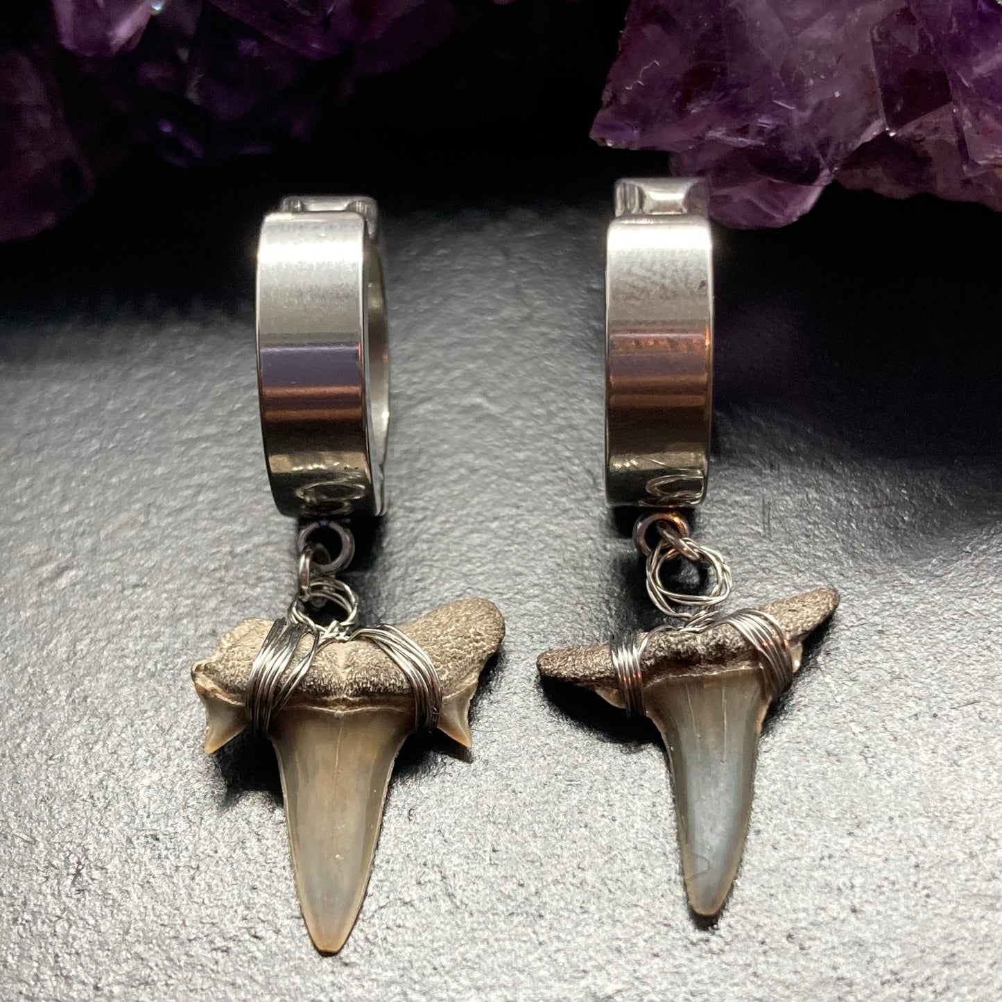 Megaladon Huggie Earrings