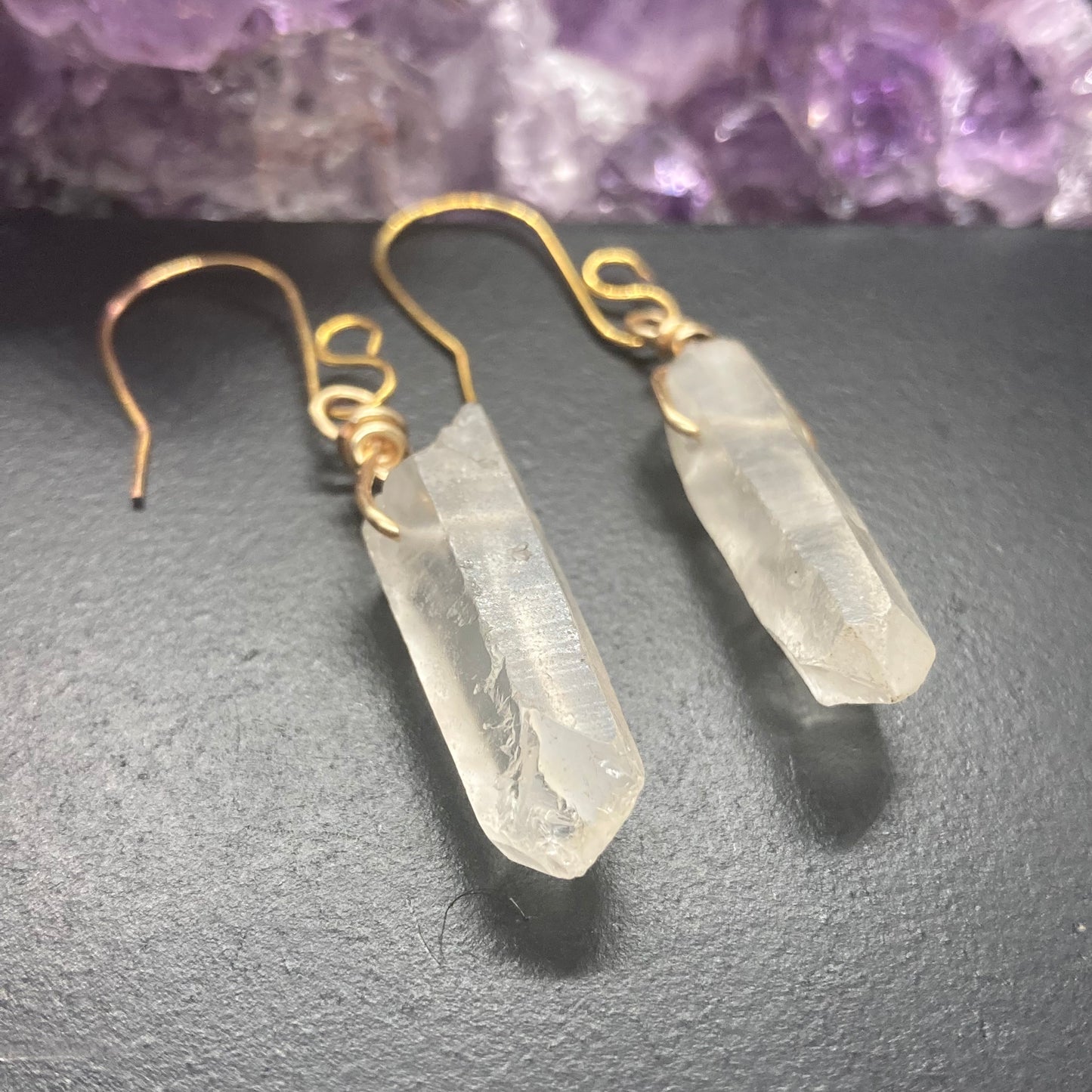 Quartz Point Earrings