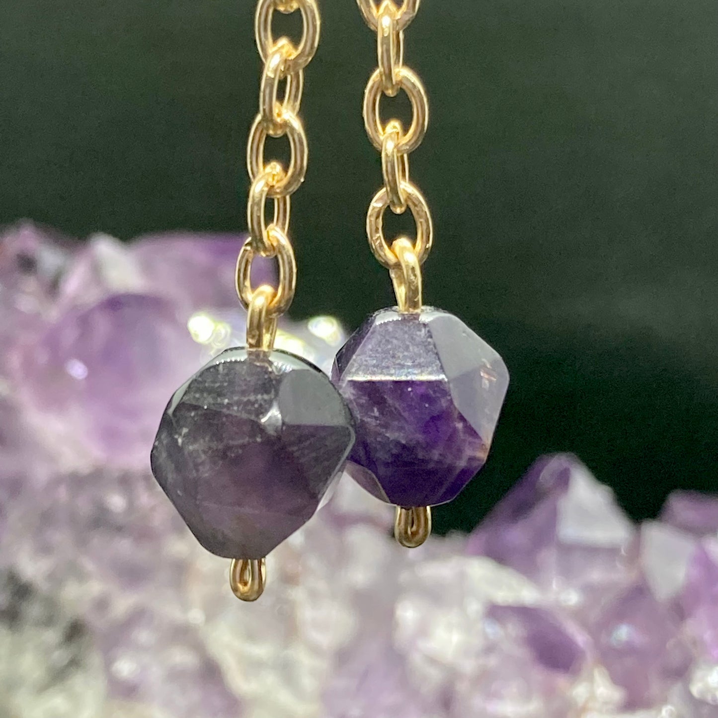 Amethyst Drop Earrings