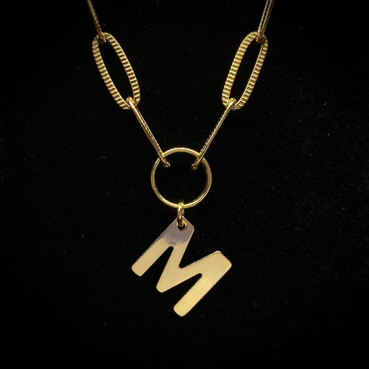 Paperclip Initial Necklace