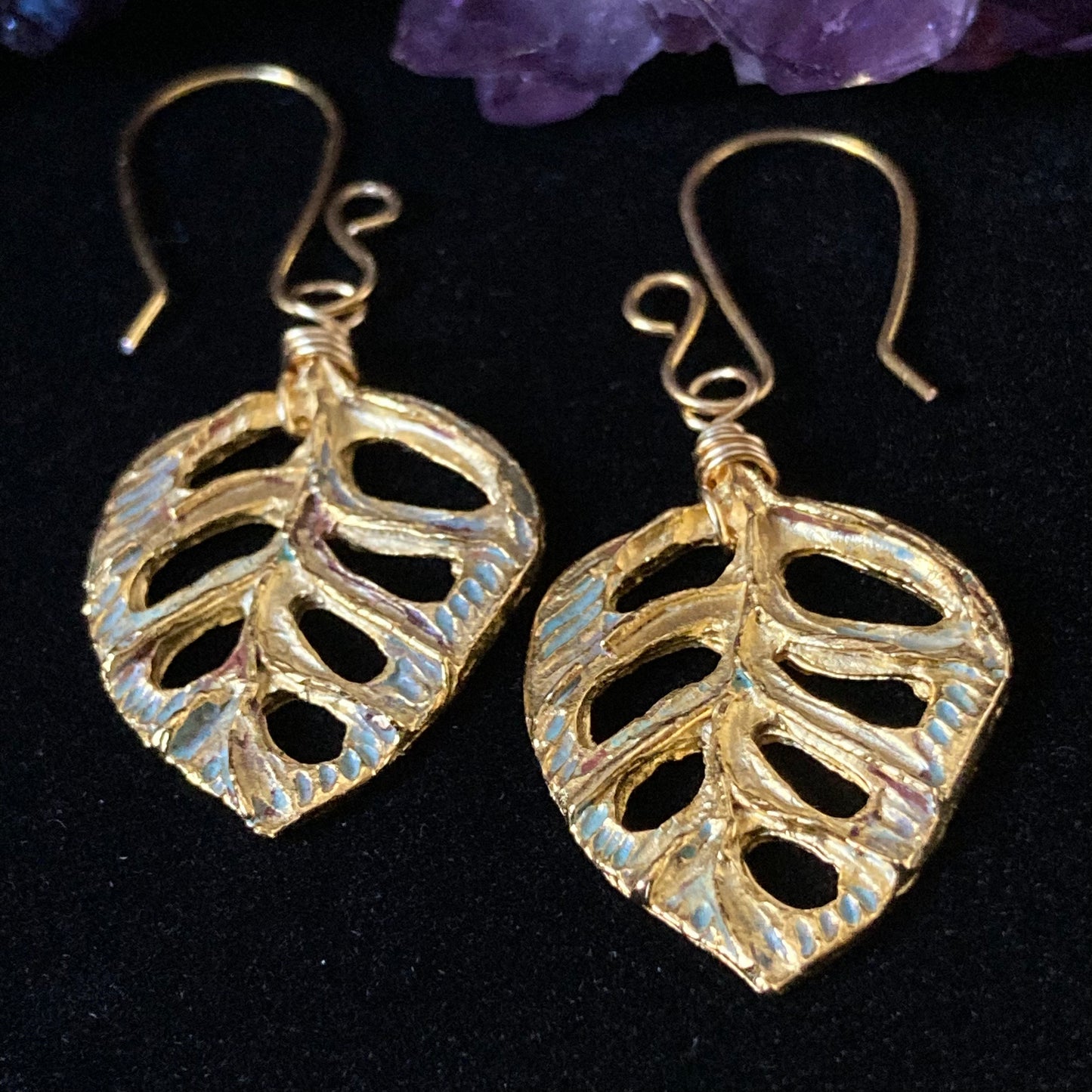 Monstera Earrings