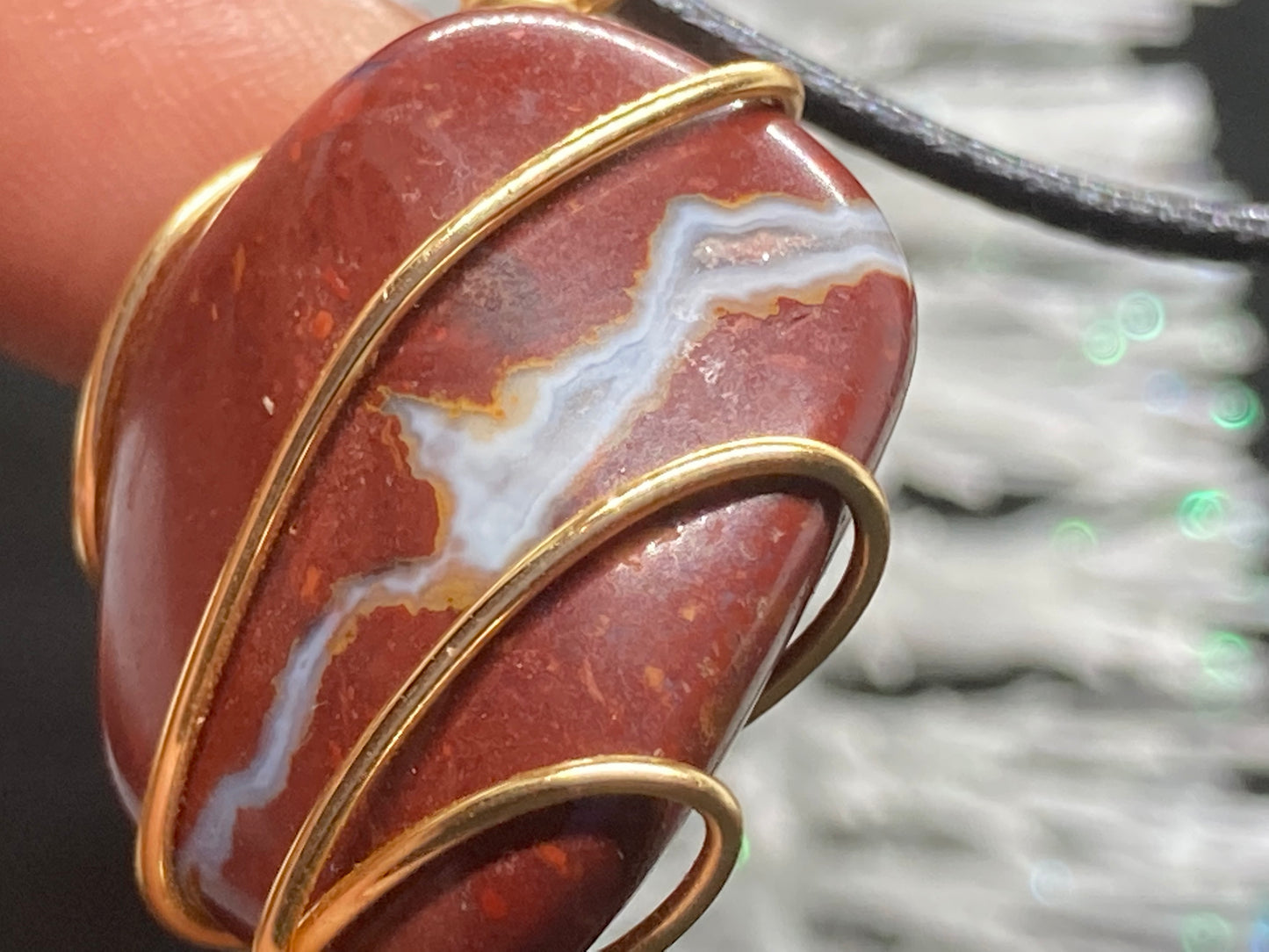 River Red Jasper Pendant