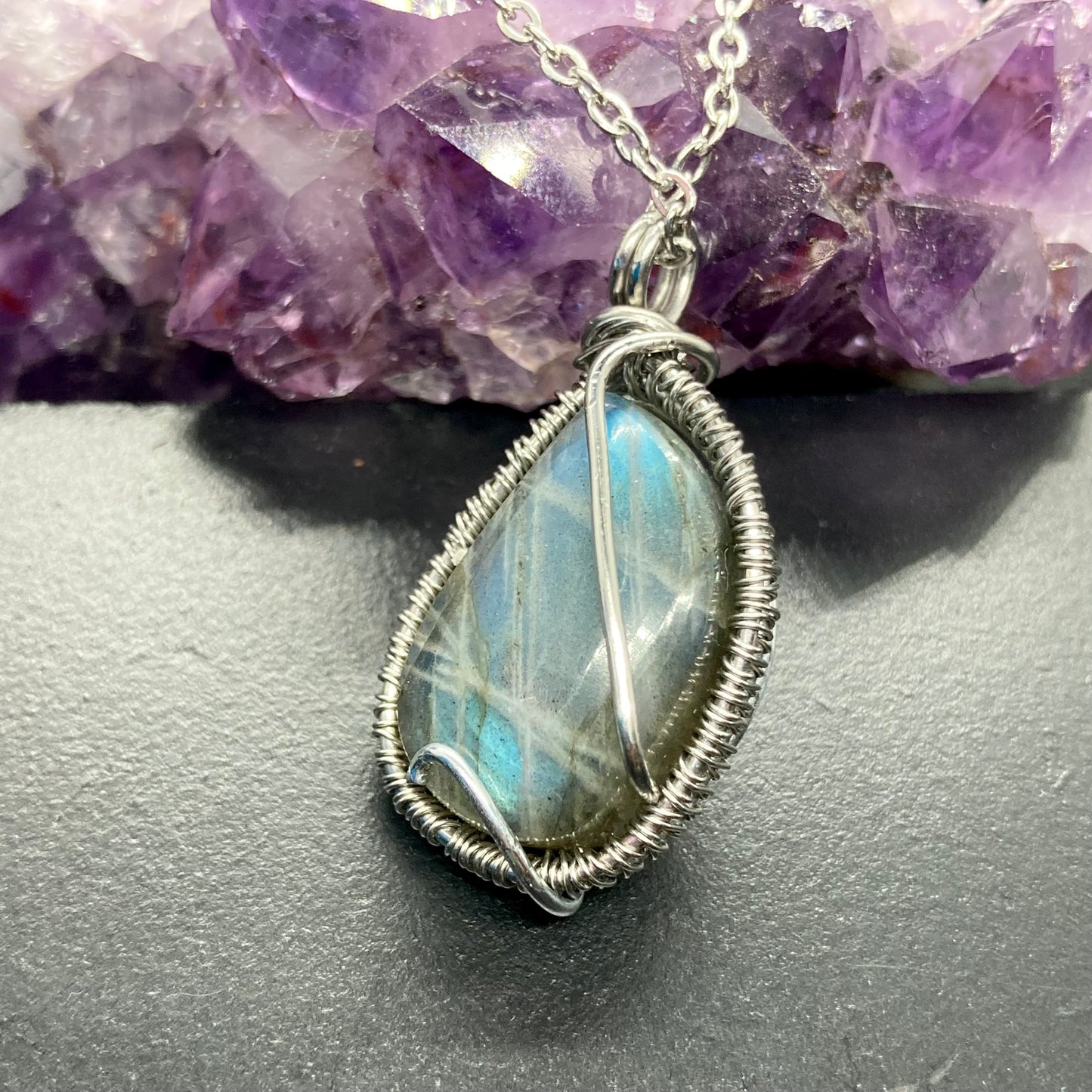 Labradorite Wrap Pendant