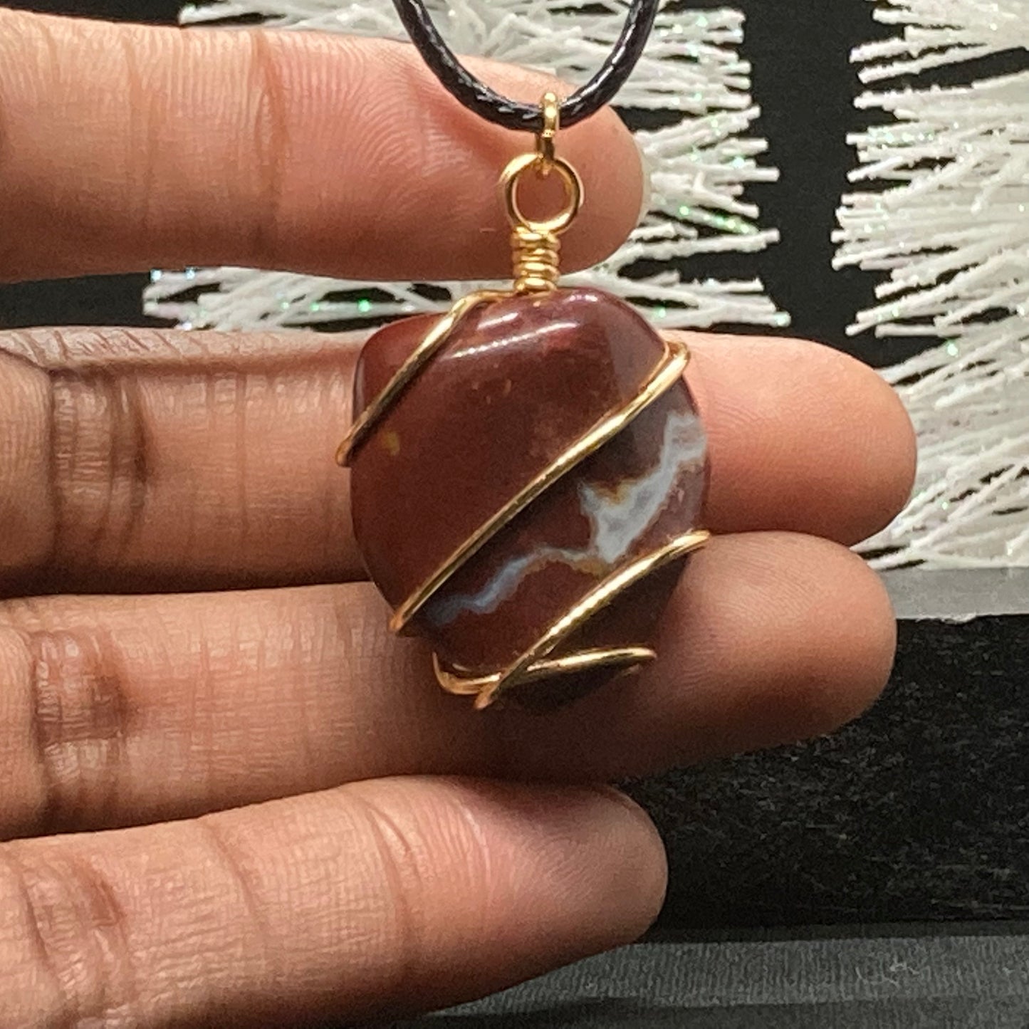 River Red Jasper Pendant